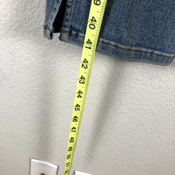 Lana Erica Jeans Blue Floral Embroidered Embellished Straight Leg Womens 4 - Picture 14 of 16